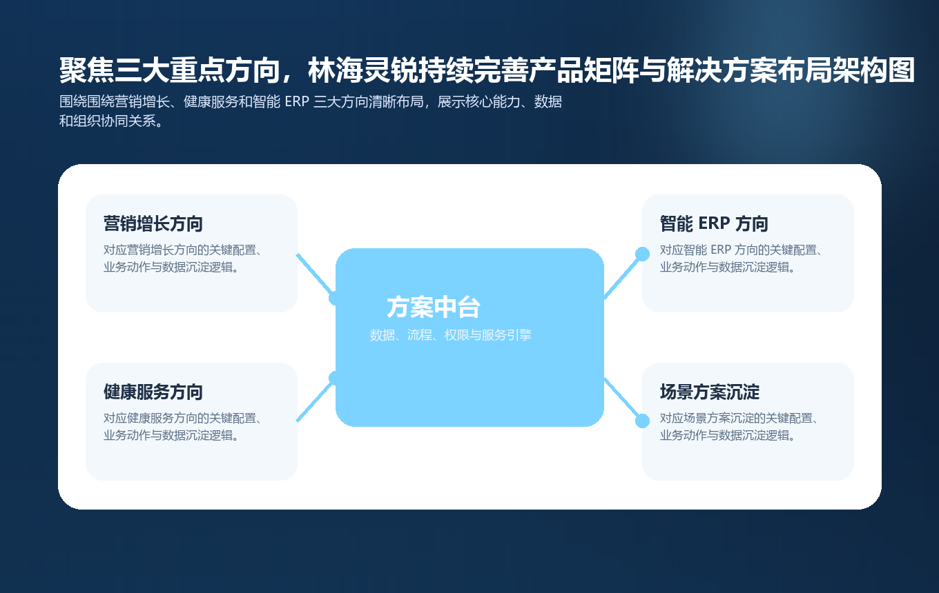 聚焦三大重点方向，林海灵锐持续完善产品矩阵与解决方案布局要点图