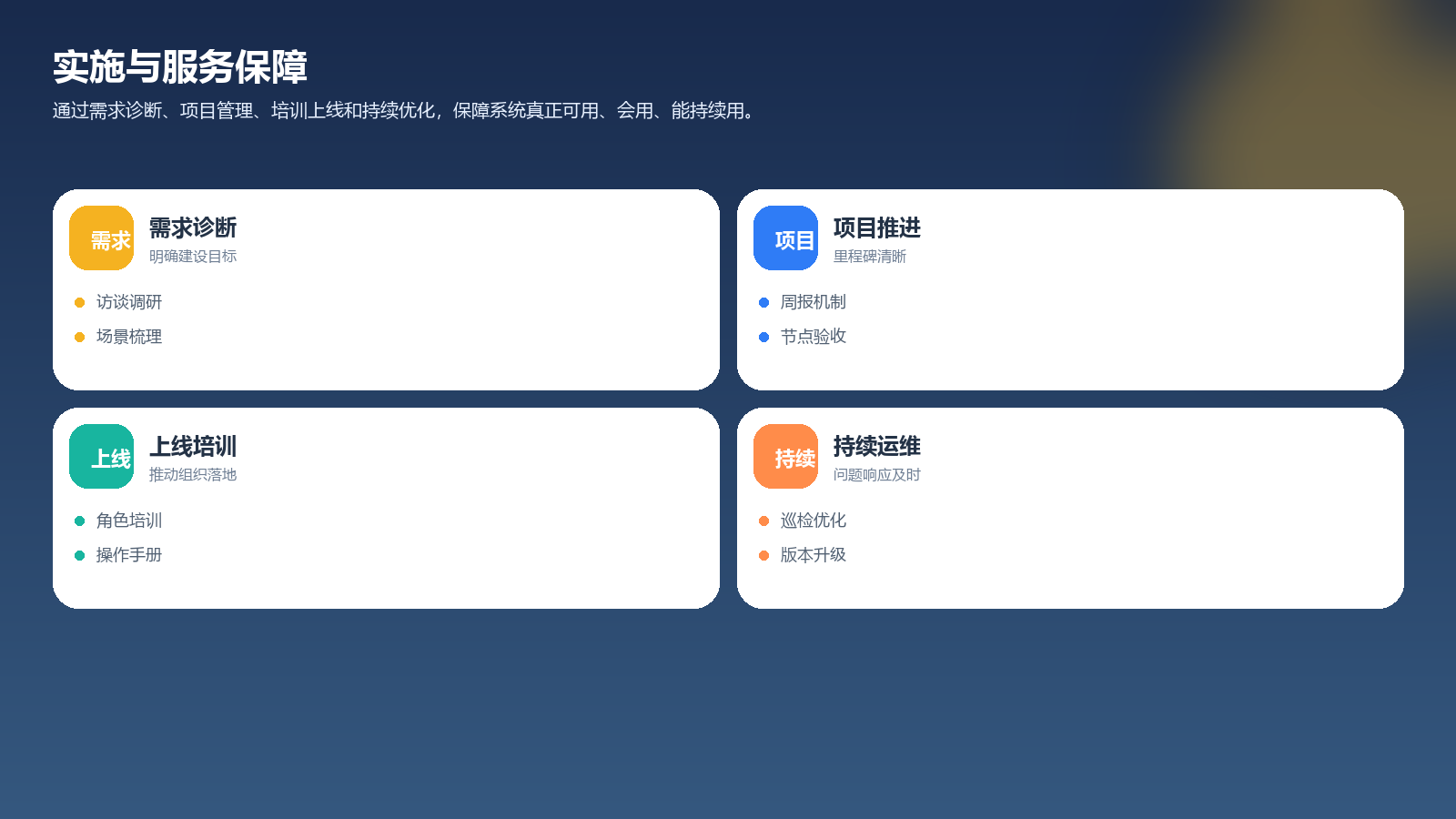 实施与服务保障